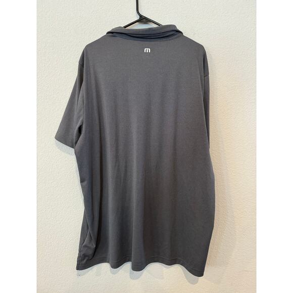 Travis Matthew Men's Size XXXL Short Sleeves 3 Button Placket Polo Shirt Gray - Picture 2 of 3